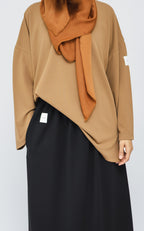 Brown Co-ord Top